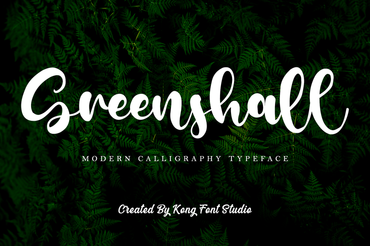 Greenshall字体 1