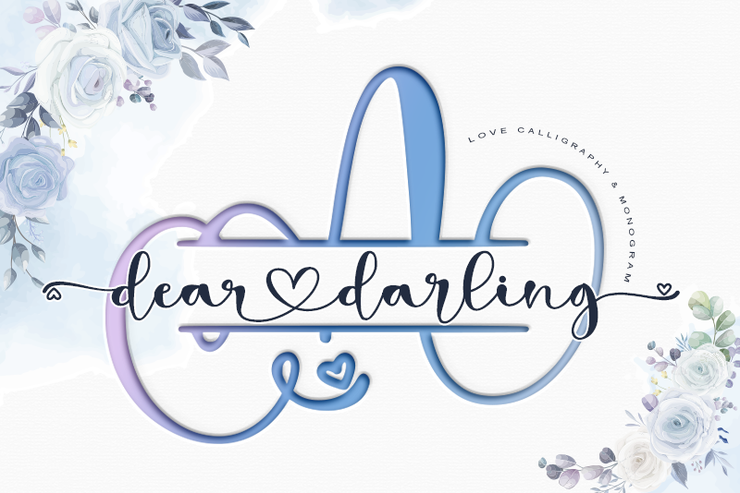 dear darling字体 3