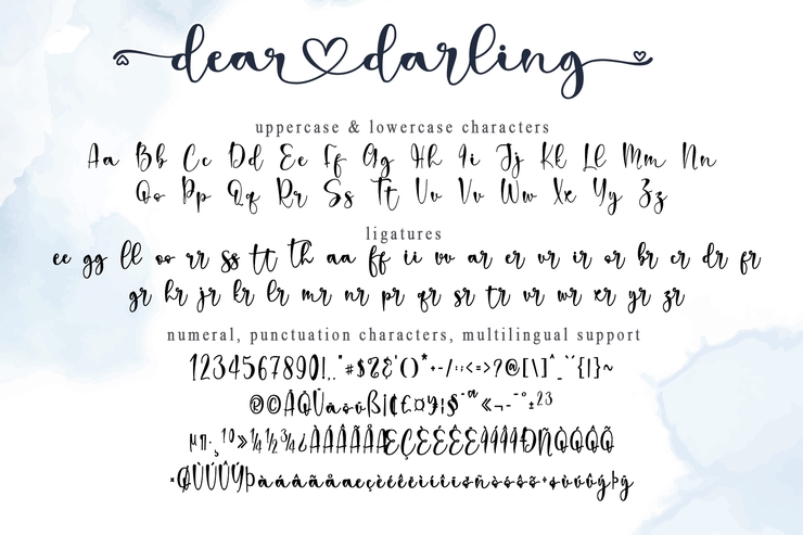 dear darling字体 8