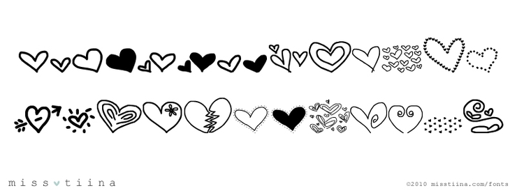 MTF Heart Doodle字体 1