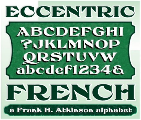 FHA Eccentric French字体 1