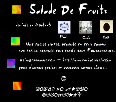Salade De Fruits字体 2
