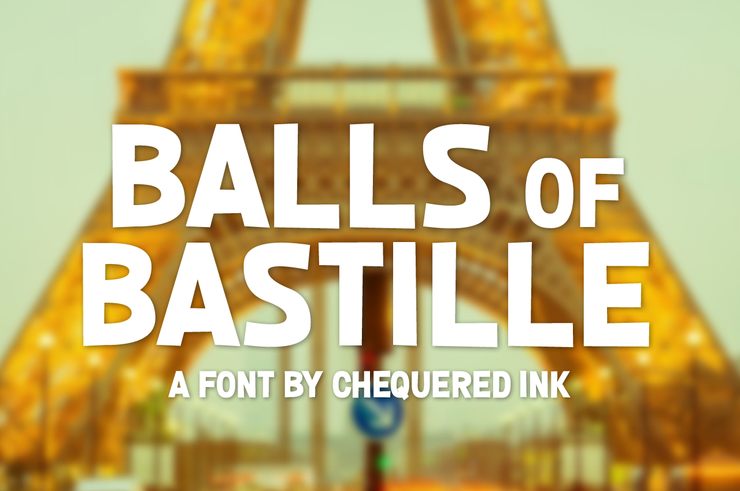 Balls of Bastille字体 1