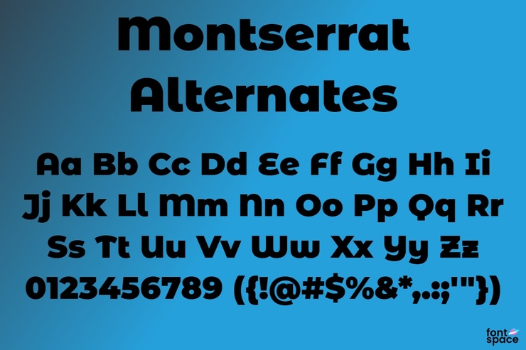Montserrat Alternates字体 1