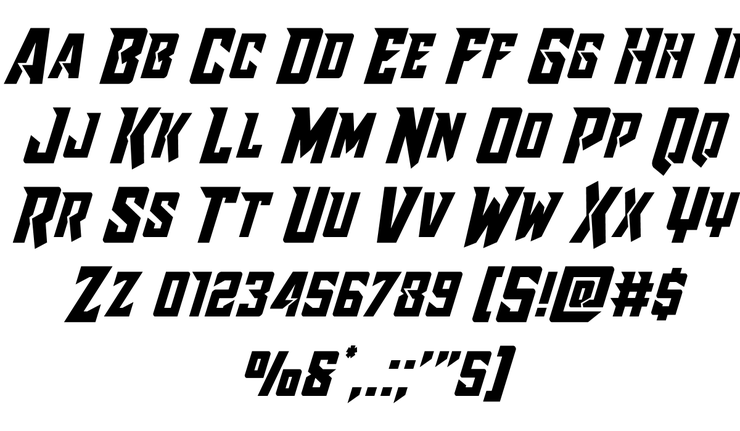 Raider Crusader字体 1