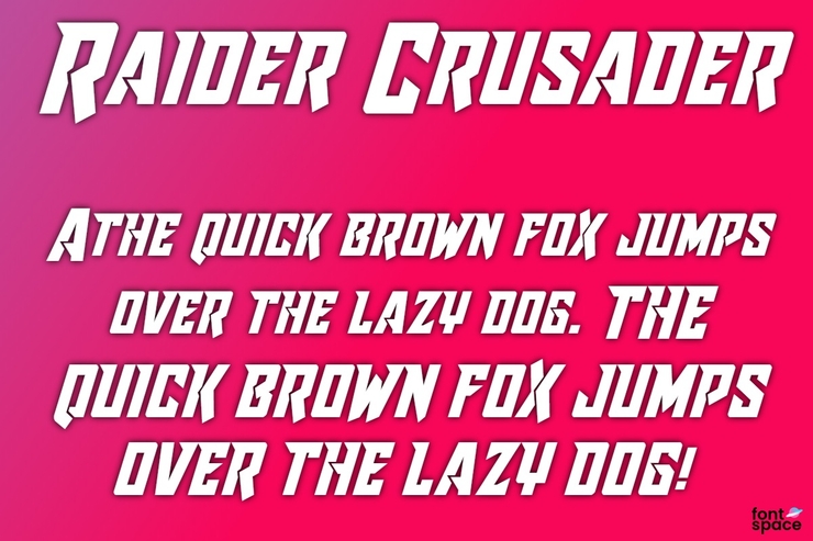 Raider Crusader字体 6