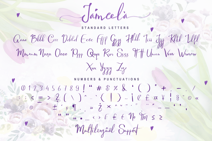 Jameela字体 1