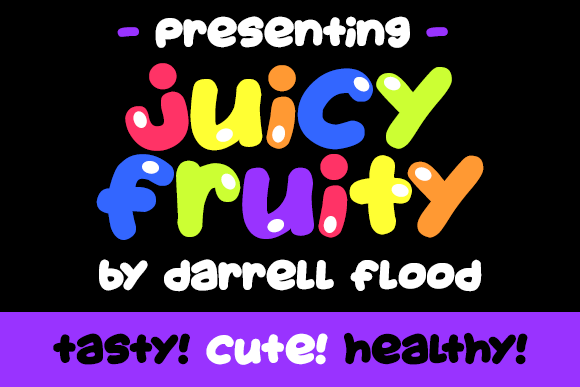 Juicy Fruity字体 1