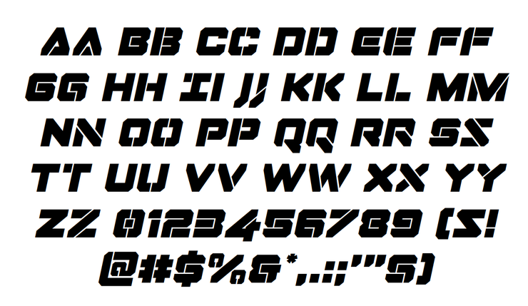 Domino Jack字体 4