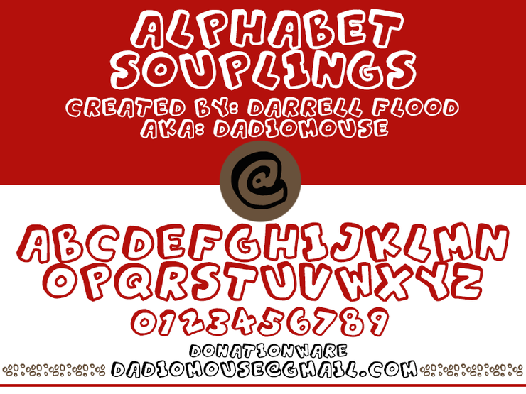 Alphabet Souplings字体 1