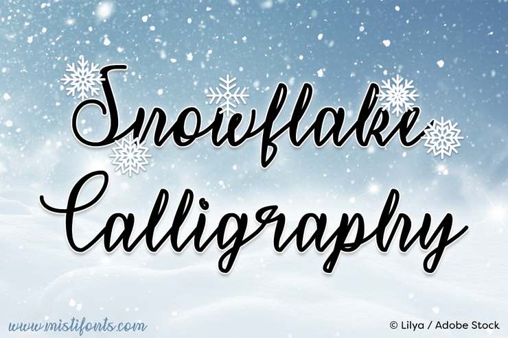 Snowflake Calligraphy字体 2