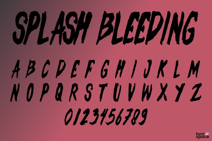 Splash Bleeding字体 1
