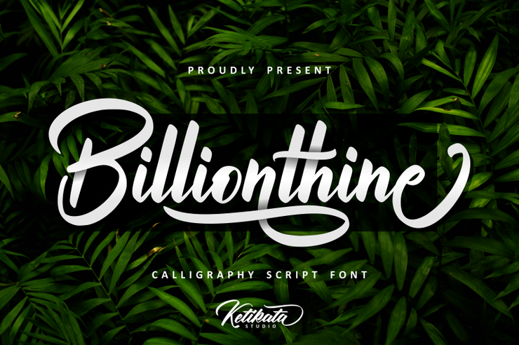 Billionthine字体 1