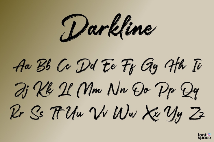 Darkline Brush Script字体 1