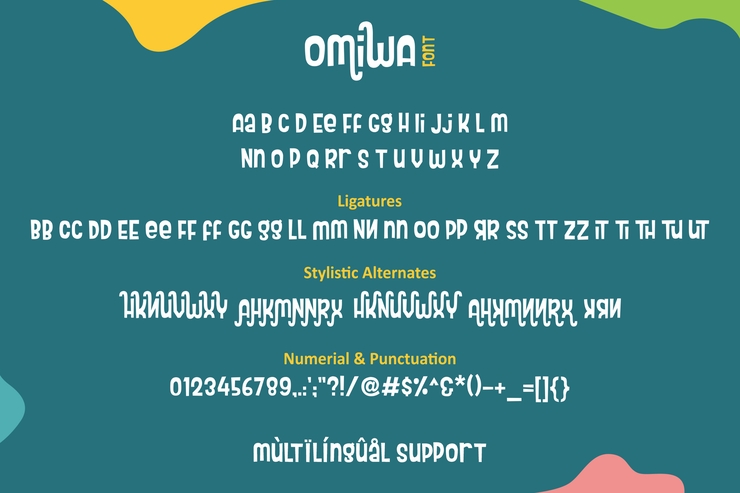 Omiwa Cute and Playful字体 4