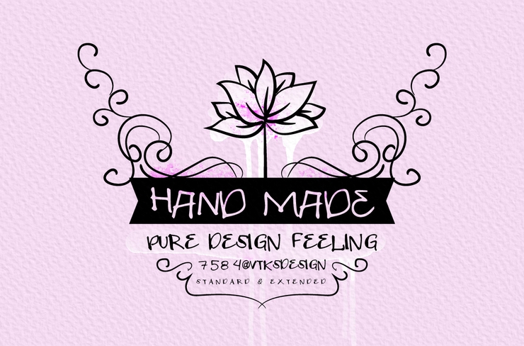 VTKS HAND MADE字体 1