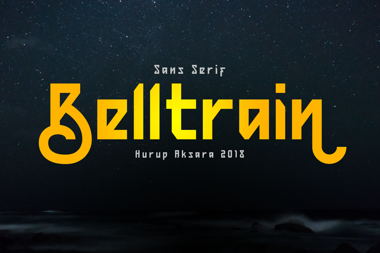 Belltrain字体 1