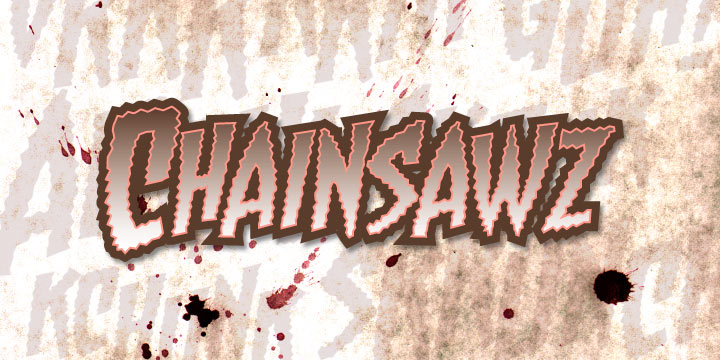 Chainsawz BB字体 1