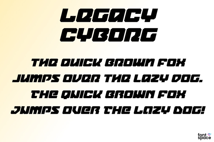 Legacy Cyborg字体 3