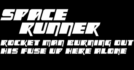 Space Runner字体 1