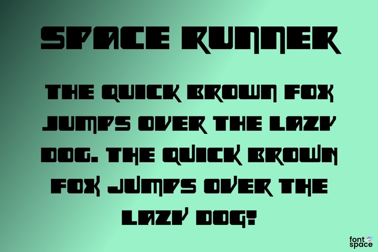 Space Runner字体 6