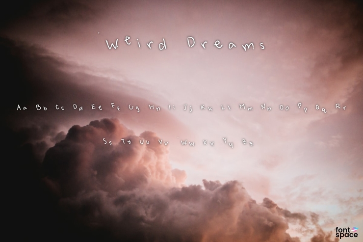 Weird Dreams字体 1