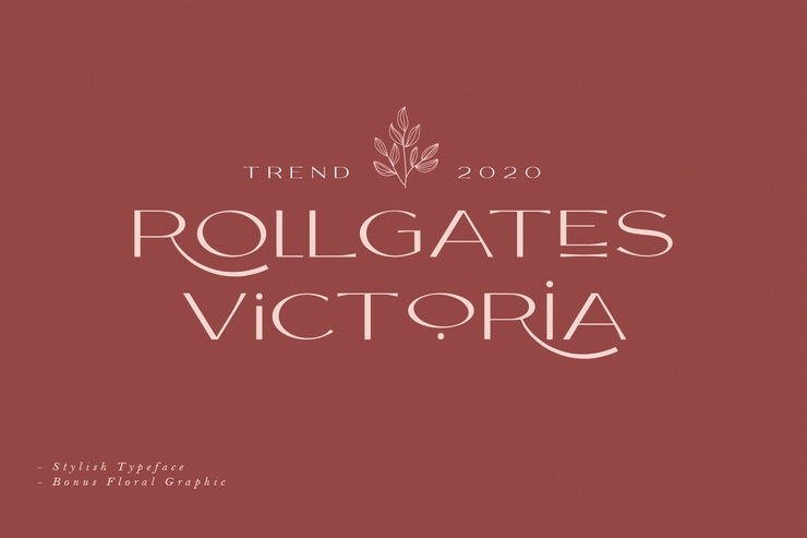 Rollgates Victoria字体 3