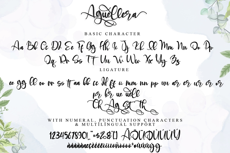 Aguellera字体 2