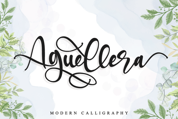 Aguellera字体 4
