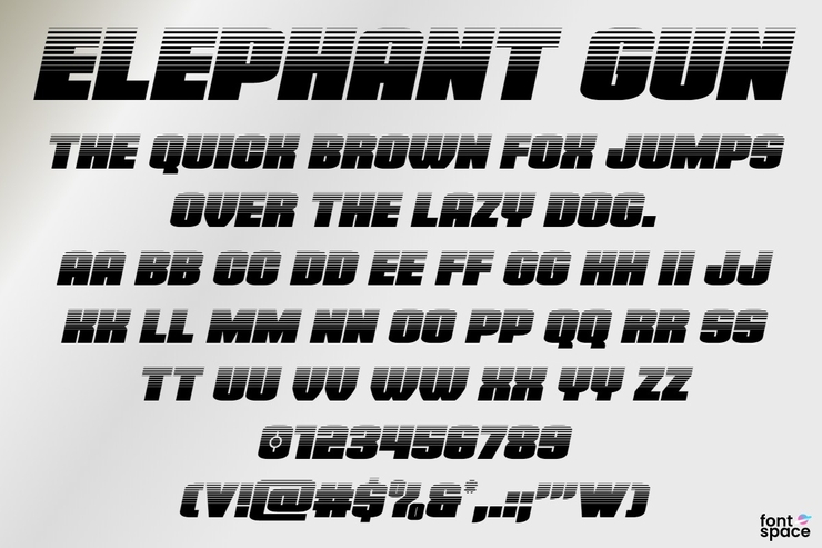 Elephant Gun字体 1