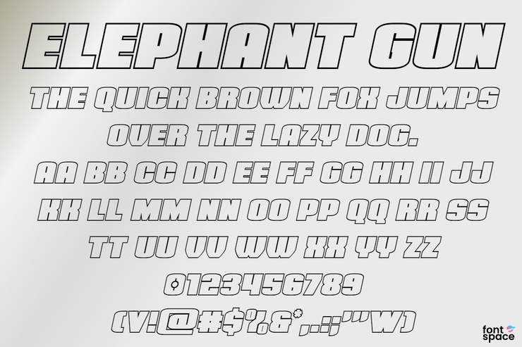 Elephant Gun字体 10