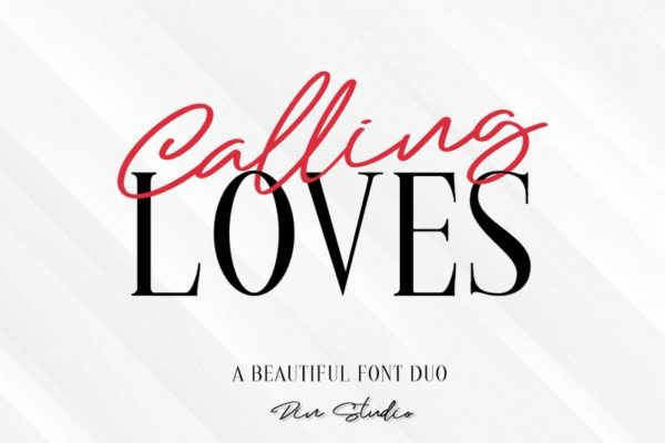 Calling Loves字体 3