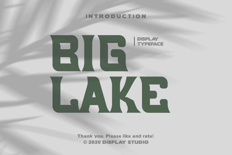 Big Lake字体 1