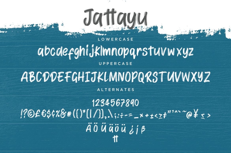 Jattayu Sans Serif Brush字体 1