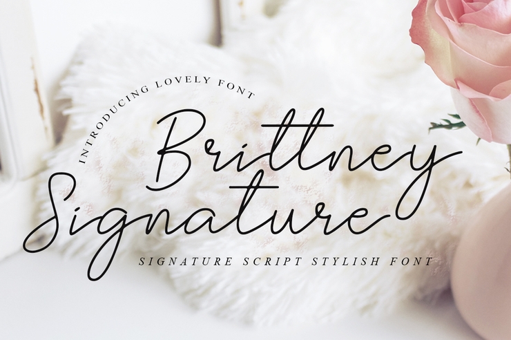 Brittney Signature字体 3