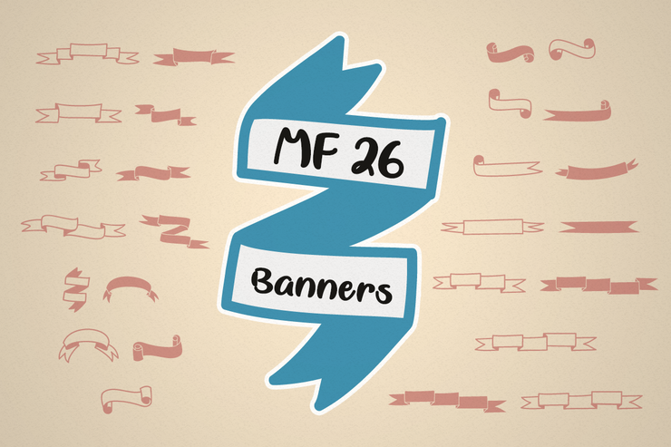 MF 26 Banners字体 1