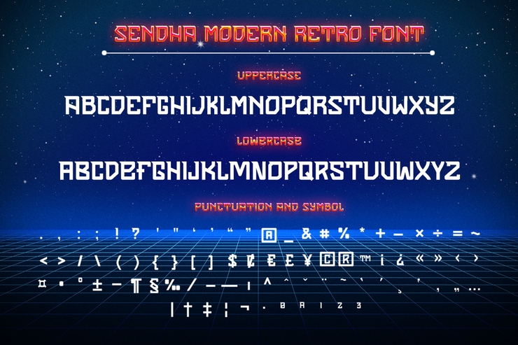 Sendha字体 3