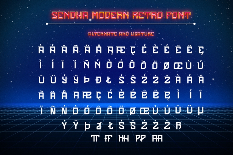 Sendha字体 5