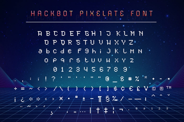 Hackbot字体 3