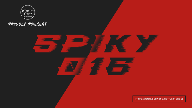 Spiky-016字体 4
