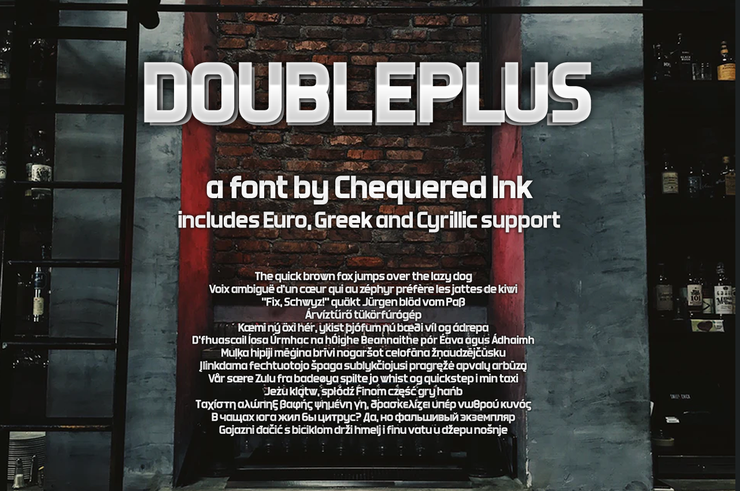 Doubleplus字体 3