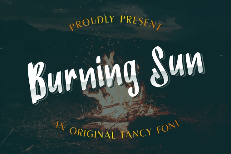 Burning Sun字体 1