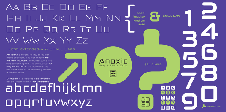 Anoxic Light & Medium字体 2