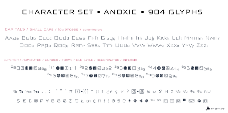 Anoxic Light & Medium字体 3