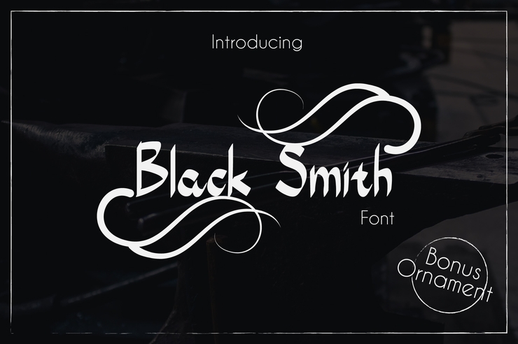 Black Smith字体 5