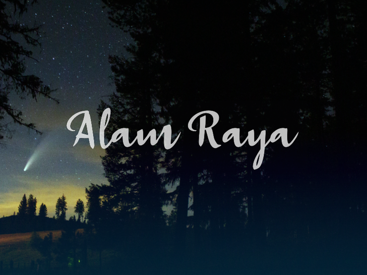 a Alam Raya字体 1