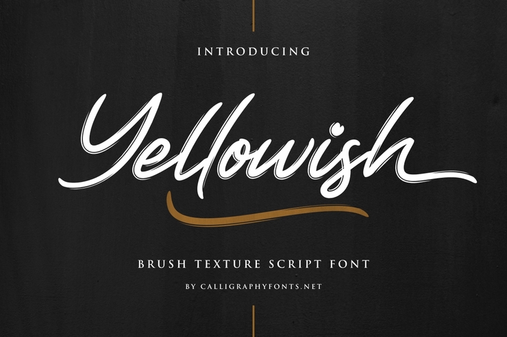 Yellowish字体 1