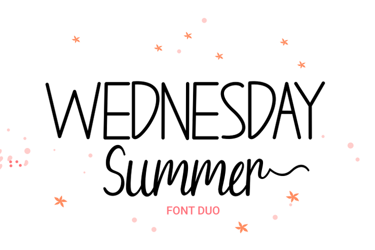 Wednesday Summer Script字体 2