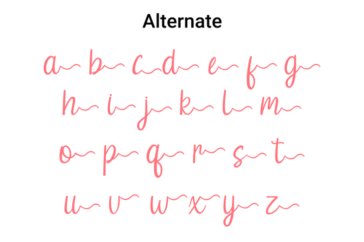 Wednesday Summer Script字体 8