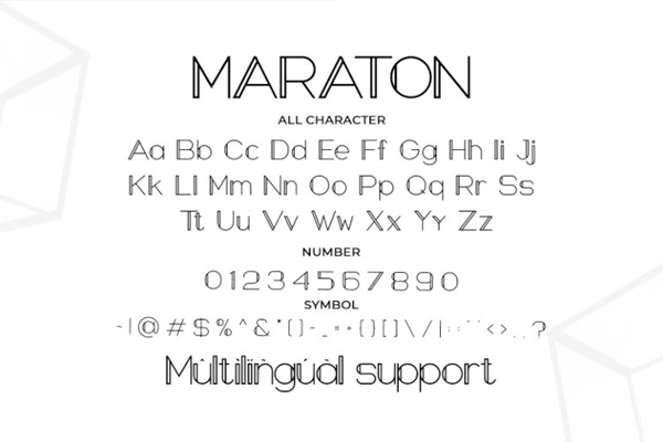 Maraton字体 3